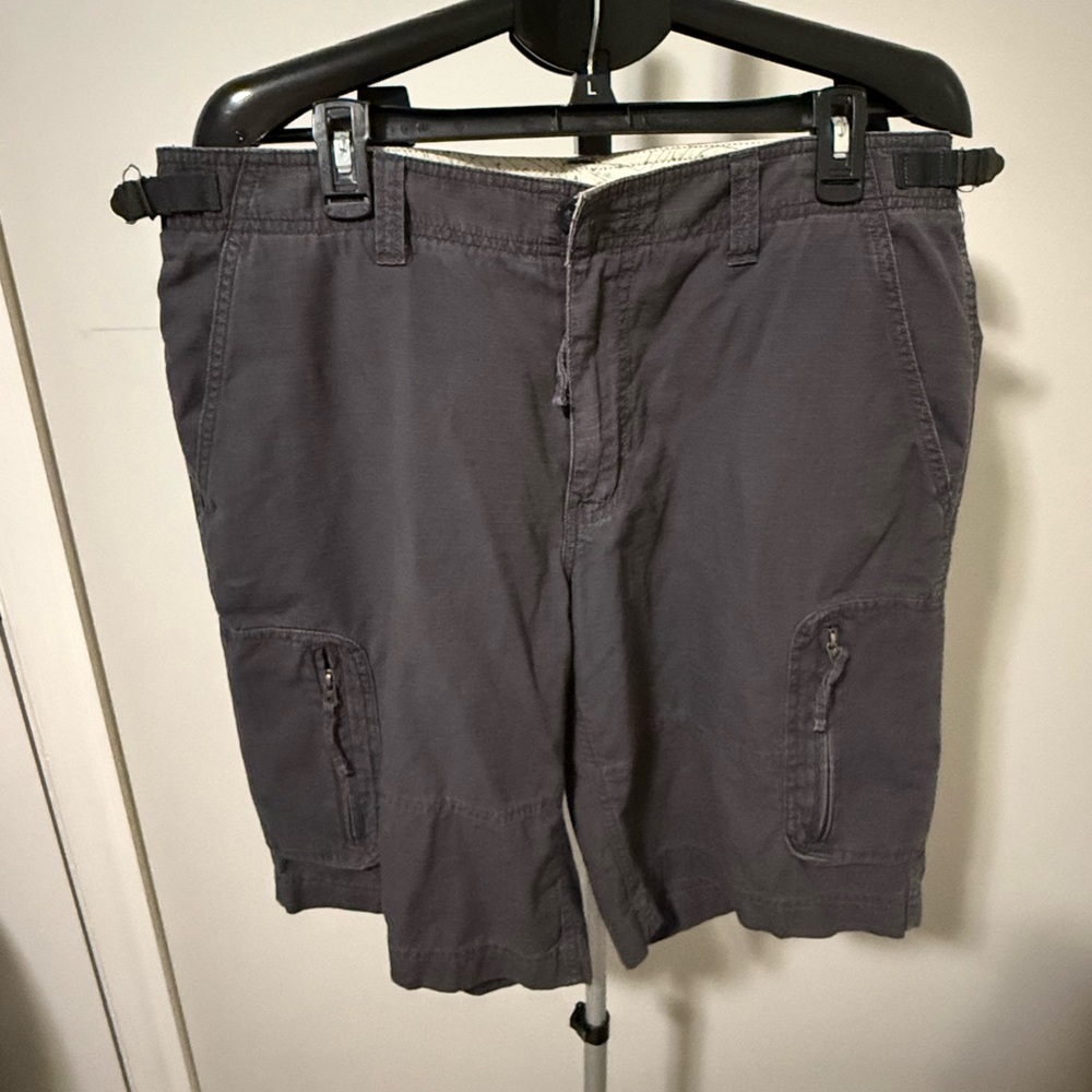 The North Face Mens Shorts 36 Gray Cargo Hiking Ripstop Lightweight